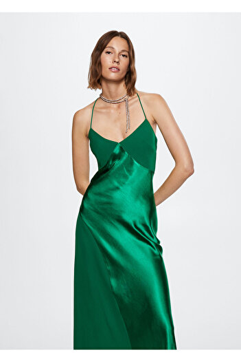 MANGO Woman Green Women's Dress37069071