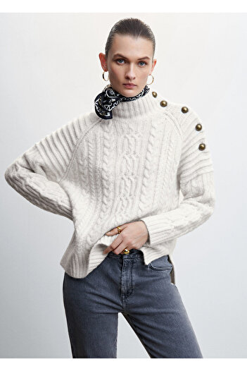 MANGO Woman Natural Women's Adult Sweater37039075