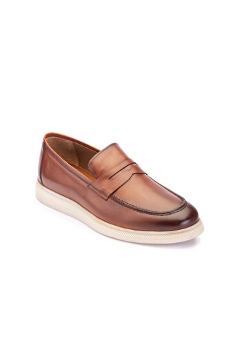 LUCIANO BELLINI C-20103 Tan Leather Men's Shoes