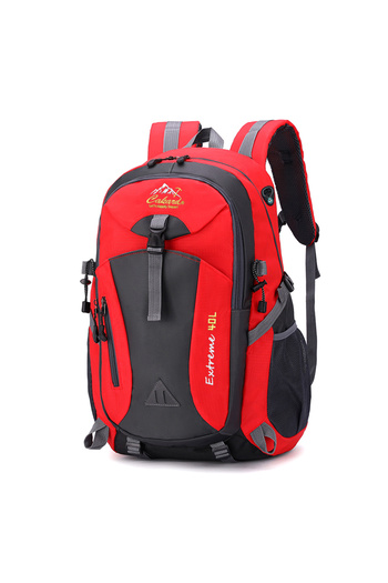 Bliss Red Imported Multipocket Waterproof Outdoor Mountaineer Sports Bag 40 lt