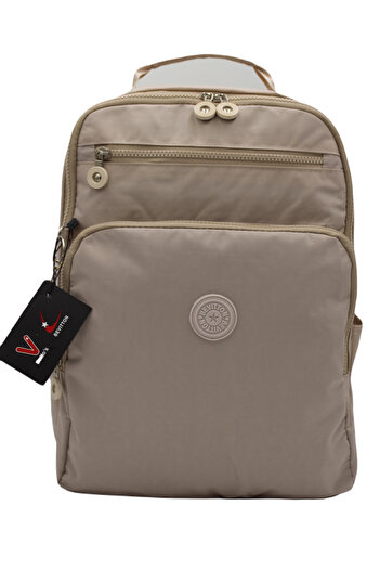 betto's Bvt-1900 Beige School Bag Αδιάβροχο ύφασμα Unisex Σχολικό σακίδιο