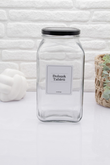 zezedesing Glass Dish Detergent Jar/box