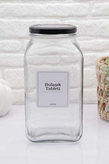 zezedesing Glass Dish Detergent Jar/box