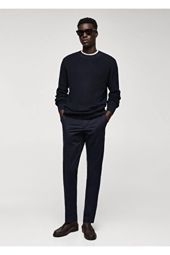 MANGO Man Slim-Fit Cotton Chino Trousers