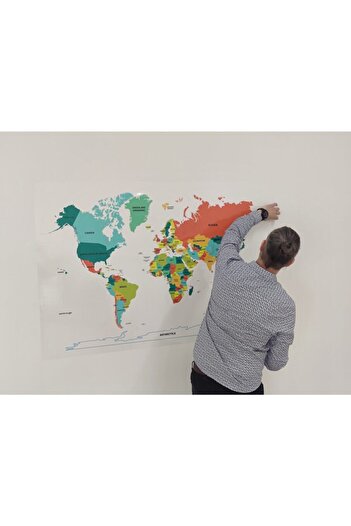 TutturX Harta Lumii Colorata Engleza Ediție Specială 95x150cm