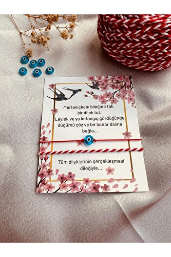 LUCKY ACCESSORIES MATRENICKA BRACELET SET RED EVIL EYE BEAD BRACELET NAZARBNCK
