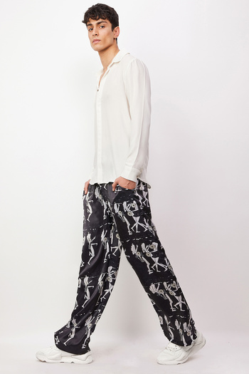 Dear Deer Black Ethnic Trousers
