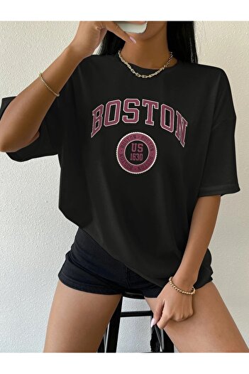 MOONBULL Unisex tričko Boston US-1630 s potiskem