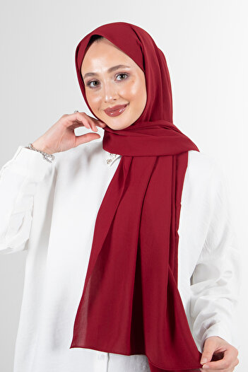 HAREM SCARF Burgundy Elsa Shawl