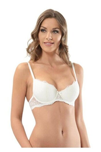 NBB Women's Ecru Lightly Supported Lace Bra 3656