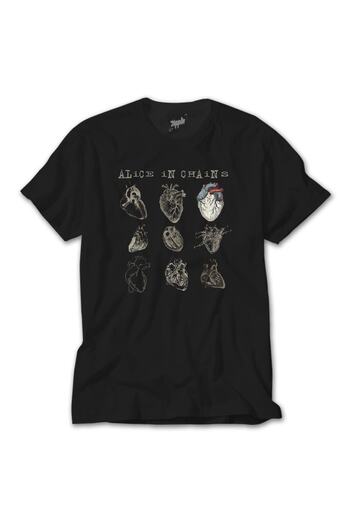 Z zepplin Erkek Siyah Alice In Chains Heart Attack Tişört