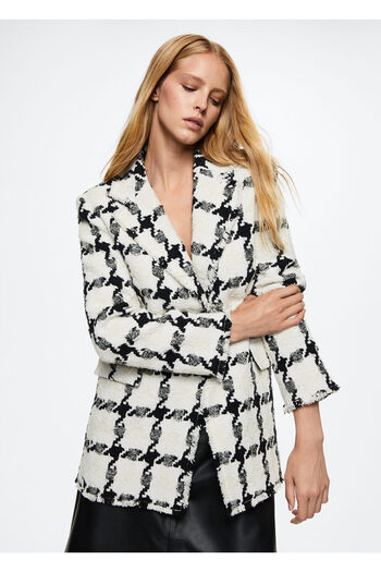 MANGO Woman Palton de damă Off-White37096315
