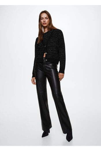 MANGO Woman Black Women's Cardigan37046315