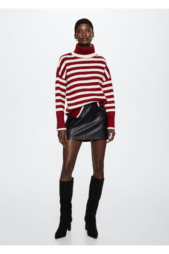 MANGO Woman Dark Red Women's Adult Sweater37027738