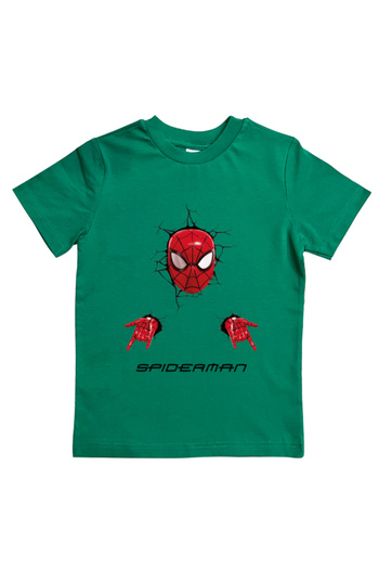 SPIDERMAN printed spider-man cotton combed cloth summer children's T-shirt