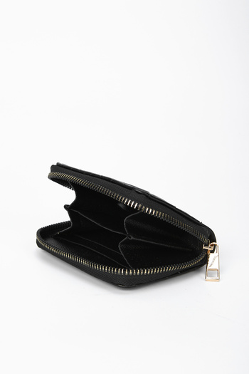 minebag Mini Diamond Pattern Azog ZC117 Women's Wallet Black
