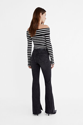 Stradivarius Ispanyol Paça Slim Fit Jean