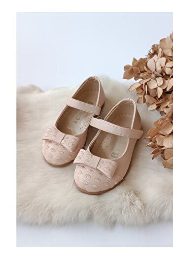 Hodore Gold Powder Girl's Ballerinas