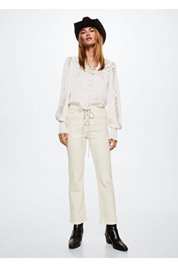 MANGO Woman Natural Women's Adult Pants37044396