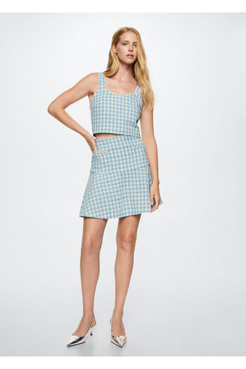 MANGO Woman Blue Women's Skirt37097722