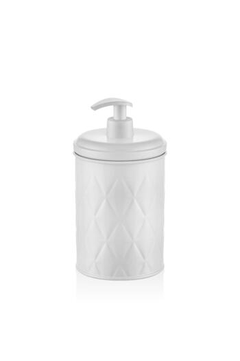 The Mia Δοχείο υγρού σαπουνιού Prism White Galvanized 500 ml