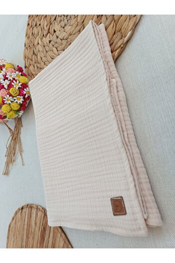 Tomuycuk 4 Layers Muslin Baby Blanket 80x90cm Multi-Purpose Blanket Towel Newborn Gift