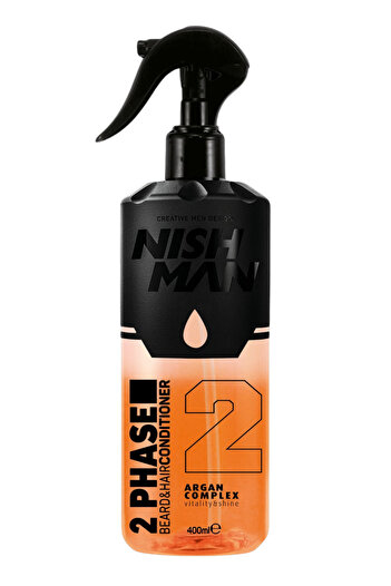 NISHMAN Çift Fazlı ARgan İçerikli Fön Suyu 400 ML