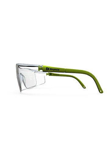 Baymax S-400 Glasses Green Frame Transparent