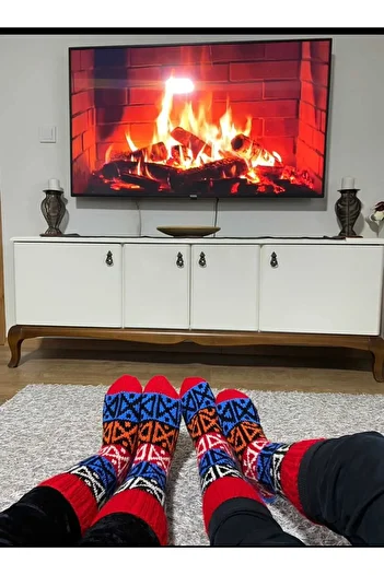 MESKSTORE Hand Knitted Wool Socks