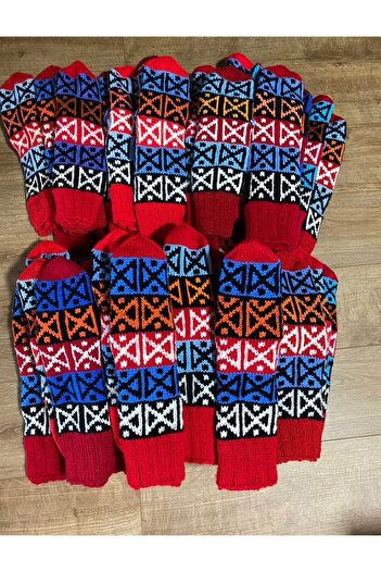 MESKSTORE Hand Knitted Wool Socks