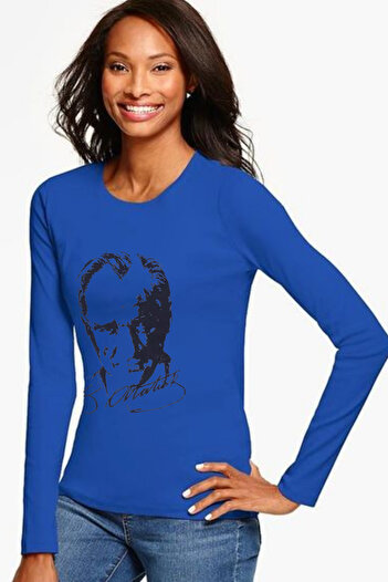 Nacar 23 Nisan Atatürk Baskılı Uzun Kol Tshirt Gösteri Kutlama Kıyafeti 0-24