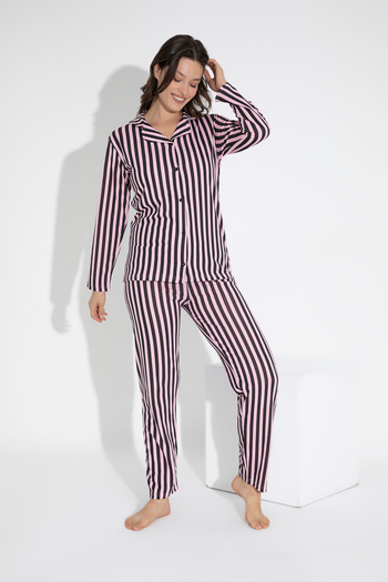 STRAWBERRY SET PIJAMA BUMBAC NASTUR