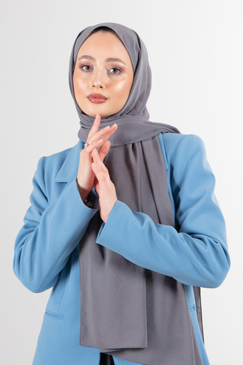 HAREM SCARF Dark Gray Elsa Shawl