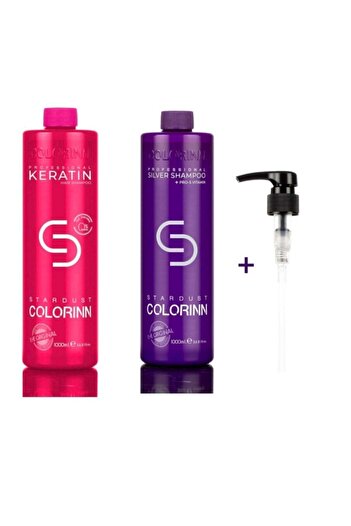 Colorinn Keratin Ve Silver Mor Şampuan 2'li Set (2*1000 Ml)