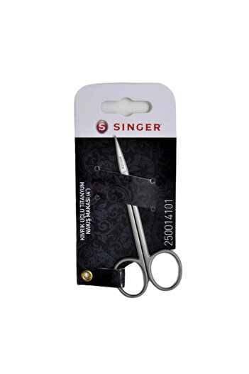 SİNGER Singer Titanium Embroidery Scissors with Curved End