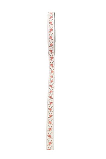 Kazanabil ROSE PATTERNED WOVEN JACQUARD STRIP RIBBON 1,5CMX10MT