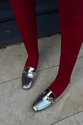 POLKA STORE Manifest Kut Toe Flat Toe Пряжка на плоской підошві Мокасини Мокасини Мокасини Babet Повсякденне жіноче взуття Повсякденне взуття