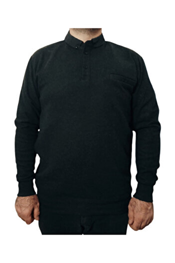 Ünal Giyim LARGE SIZE BATTAL POLO COLLAR POCKET SELANIC Pullover