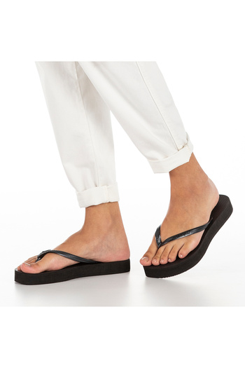 Havaianas Slim Platform Black Women's Slippers 0090
