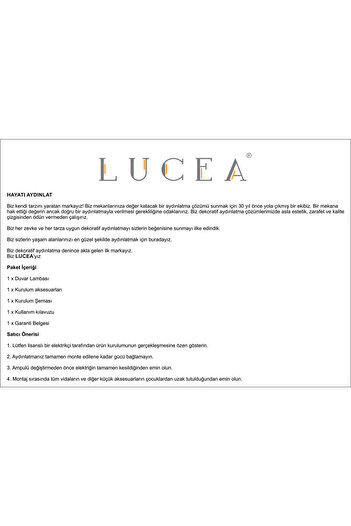 LUCEA Voda Krom 6'lı Avize