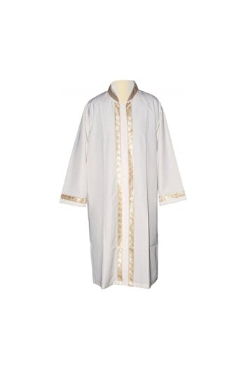 BERAT Cübbe. The Imam's Robe. The Prayer Dress. The Robe of Prayer. The Robe of the Cami. Brim Model. White Color.4 Number