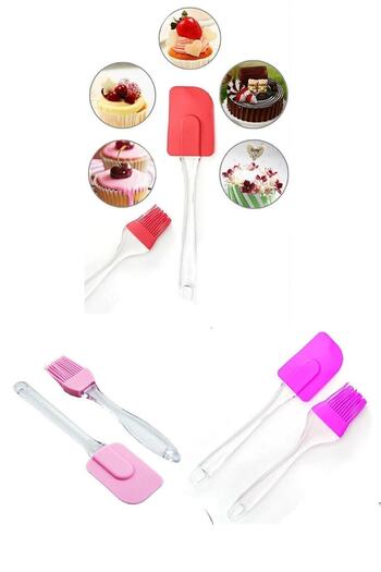 UNDERGROUND TRADE Flour Sieve Egg Brush Beater Cake Making Set 4 Pieces