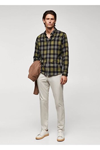 MANGO Man Checked regular fit lumberjack shirt