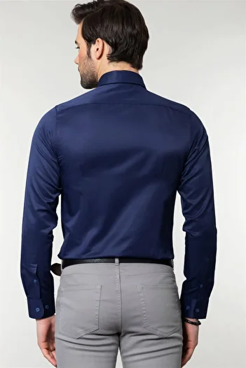 YNGMENCLASS SLIM FIT ITALIAN CUT SATIN SHIRT