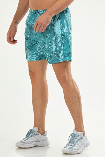 speedlife Green Regular Quick Dry Basic Men's Swim Shorts Xe0124