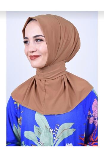 Ayselcehobi Μπλούζα μαγιό Hijab με ασορτί κουμπωτό καπέλο Hijab
