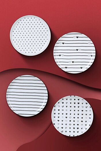 Kütahya Porselen Pretty 4 Piece 15 cm Plate