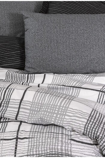 Cotton Box Modern Single Duvet Cover Set Will Anthracite