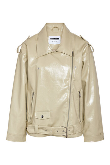Noisy May NMKANE PAULINA PU L/S BIKER JACKET WVN