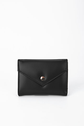 minebag Matte Envelope Lui ZC114 Women's Wallet Black